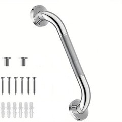Stainless Steel Shower Grab Bar Anti-Slip Bathroom Grab Bar Support Shower Rail
