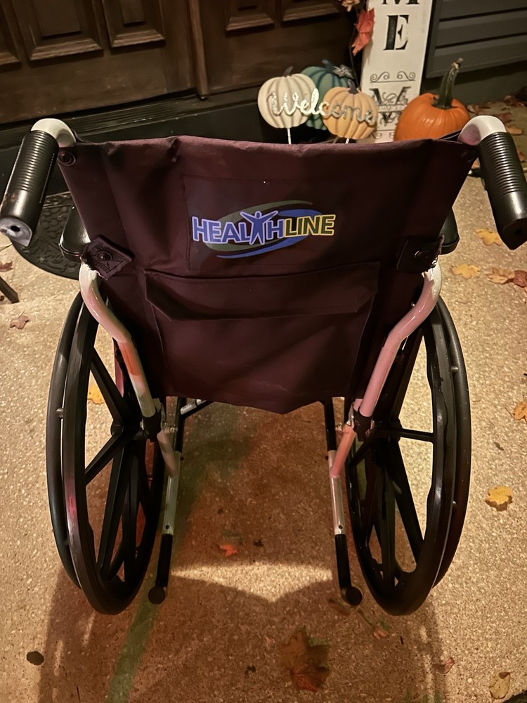 Health Line lightweight transport Folding wheelchair