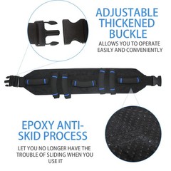 Gait Belts Transfer Belt for Seniors with 7 Handles, Gate Belt for Elderly Lift