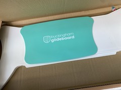 Buckingham Glideboard Patient Transfer Board Sliding Mobility Aid White Teal UK