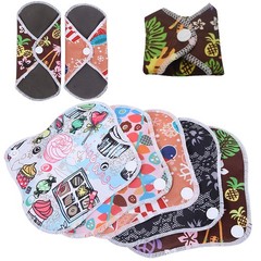 Menstrual Pad Reusable Waterproof Bamboo Charcoal Fiber Cloth Washable Women