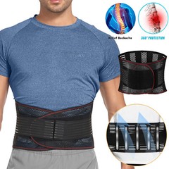 Adjustable Back Support Brace for Lower Back Pain Relief Sciatica Lumbar Belt US