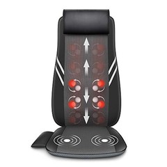 Back Massager with Heat,Shiatsu Massage Seat Cushion,8 Flexible Nodes Massage