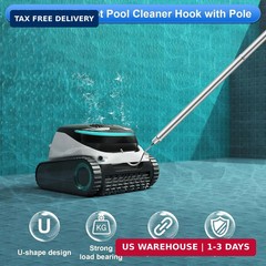 succulentlovers Pool Retrieval Hook with 70 Inch Adjustable Stainless Pole, Deta