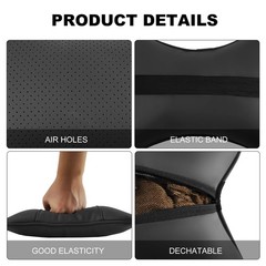 2 Pack Car Neck Pillow 7×11 Inches PU Leather 3.2″ Thick – Pain Relief