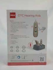 RCA RSH053BG OTC Hearing Aids Behind-the-Ear with Recharging Stand NEW