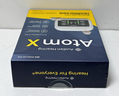 Audien Hearing ATOM X -Rechargeable OTC Hearing Aids-New Sealed