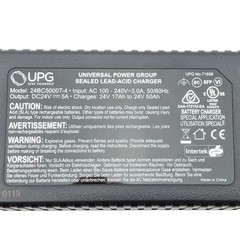 Pride ELE1803474 / UPG 24V 5A Automatic Battery Charger 24BC5000T4 3-Pin XLR