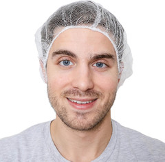 Disposable Honeycomb Nylon Hair Nets | Breathable | 1,000 Count [BLACK | BLUE |