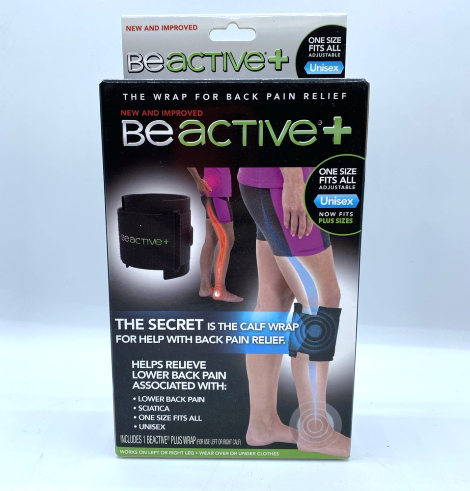 BeActive PLUS Instant Relief Acupressure Calf Brace for Sciatic Back Nerve Pain