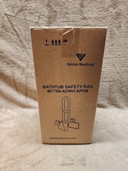 Vaunn Medical Bathtub Safety Rail White – M775N-ADWH-APVM – 300Lb. ADA Compliant