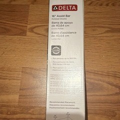 Delta 16in Straight Grab Bar Polished Chrome Corrosion Resistant 300lb DF516PC