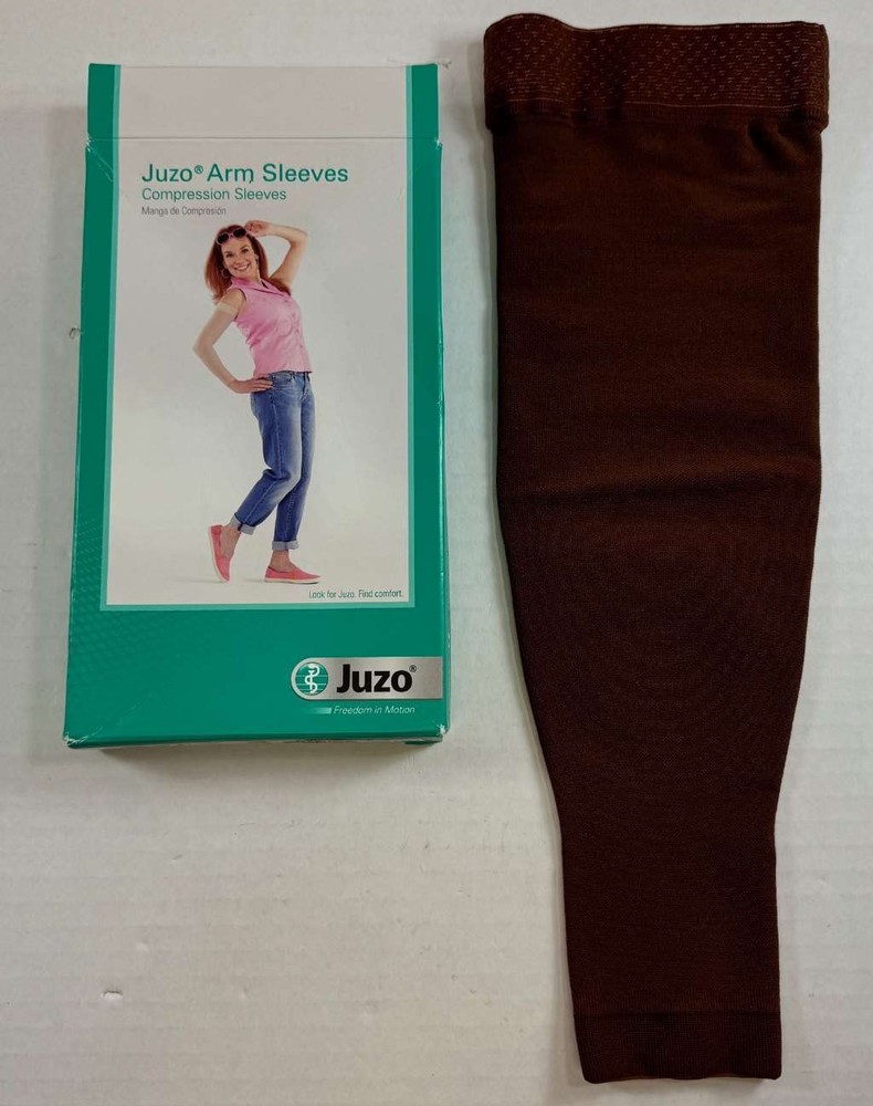 Juzo Dynamic Varin 30-40mmhg MAX Armsleeve Silicone Top Band (III Long, Chestnut