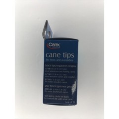 Carex Cane Tips 3/4″ Metal Reinforced 2 ct (A718) 1 pair Black