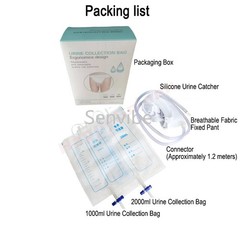 Wearable Urinal Bag Silicone Urine Catheter Portable External Urine Collector