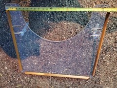 Sunrise Quickie Wheelchair Lap Tray Table Clear Tuffak Plastic XXL 23.5″ x 25.5″