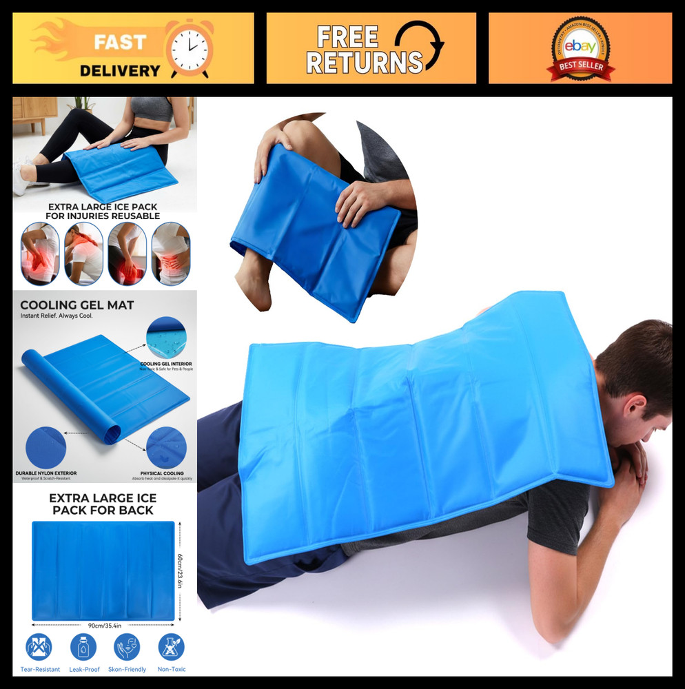 Cooling Gel Mat – Breathable Physical Cooling Pad for Office, Home & Car – Comfo