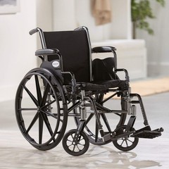 McKesson Lightweight Wheelchair Steel 16″-20″W x 16″ to 18″D Swing-Away Footrest