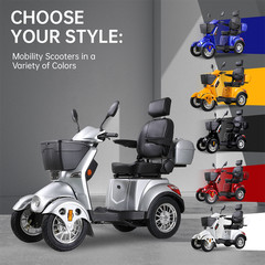 800W All Terrain Electric Mobility Scooters for Seniors 500lbs 60V/20A 31 miles