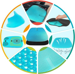 Gel Seat Cushion for Long Sitting, Gel Cushions for Pressure Sores Relief, 18.5X