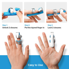 Trigger Finger Splint Brace for Thumb Index Middle Ring Pinky, Metal Foam Broken