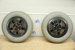 PAIR Pihsiang 3.00-8 FLAT FREE Wheels Tires for Shoprider Jetstream Power Chairs