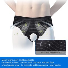 Hernia Belt: Single/Double Inguinal Support w/4 Pads, Groin Truss Briefs
