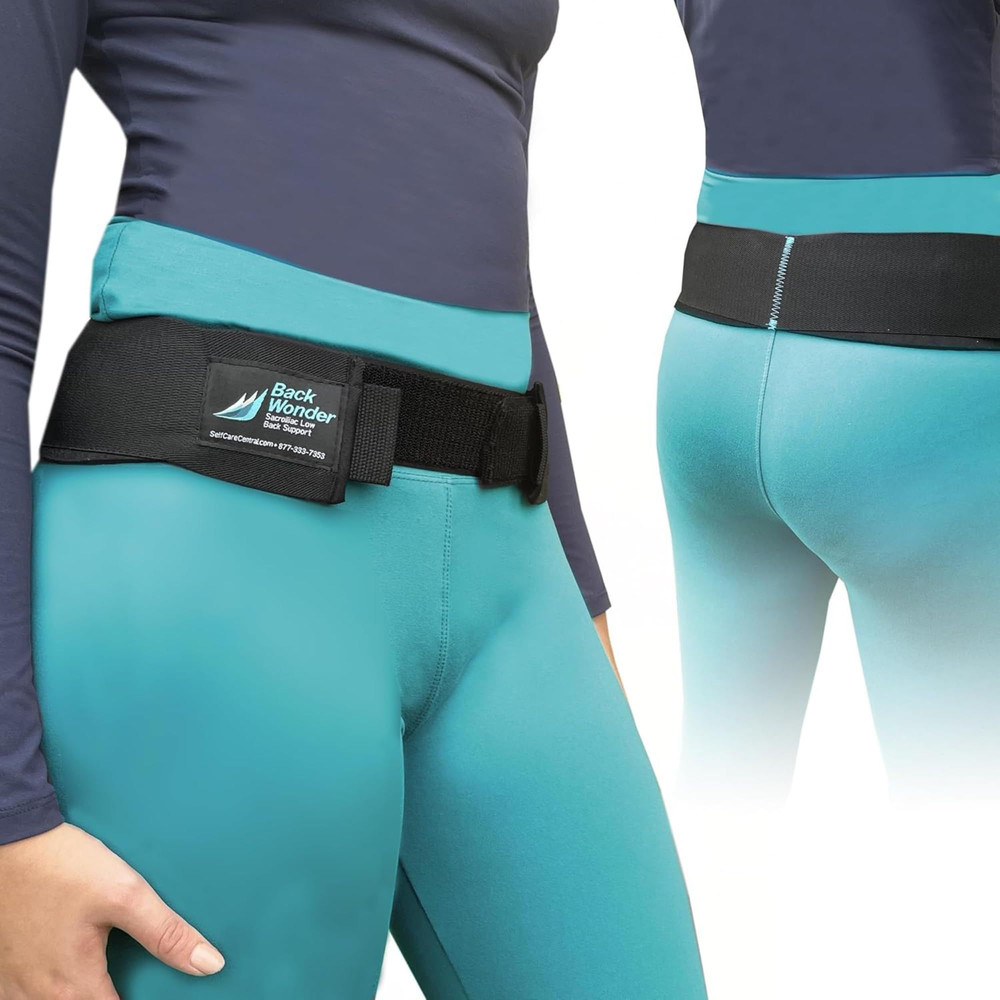 Backwonder SI Belt – Enhanced Comfort Sacroiliac Medium (Pack of 1), Black
