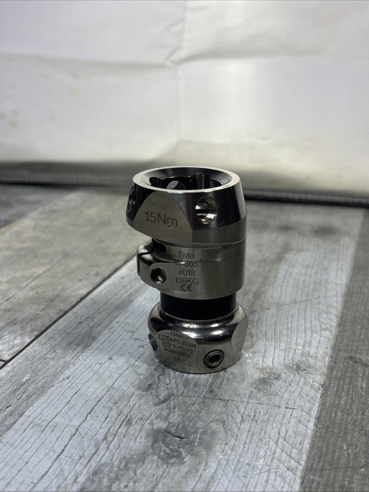 TiMed A-805 Titanium Sliding Tube Clamp Adapter with Pyramid Receiver Combo