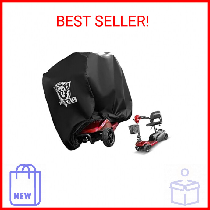 XYZCTEM 600D Waterproof Scooter Cover Black Power Assisted Mobility Scooter Cove