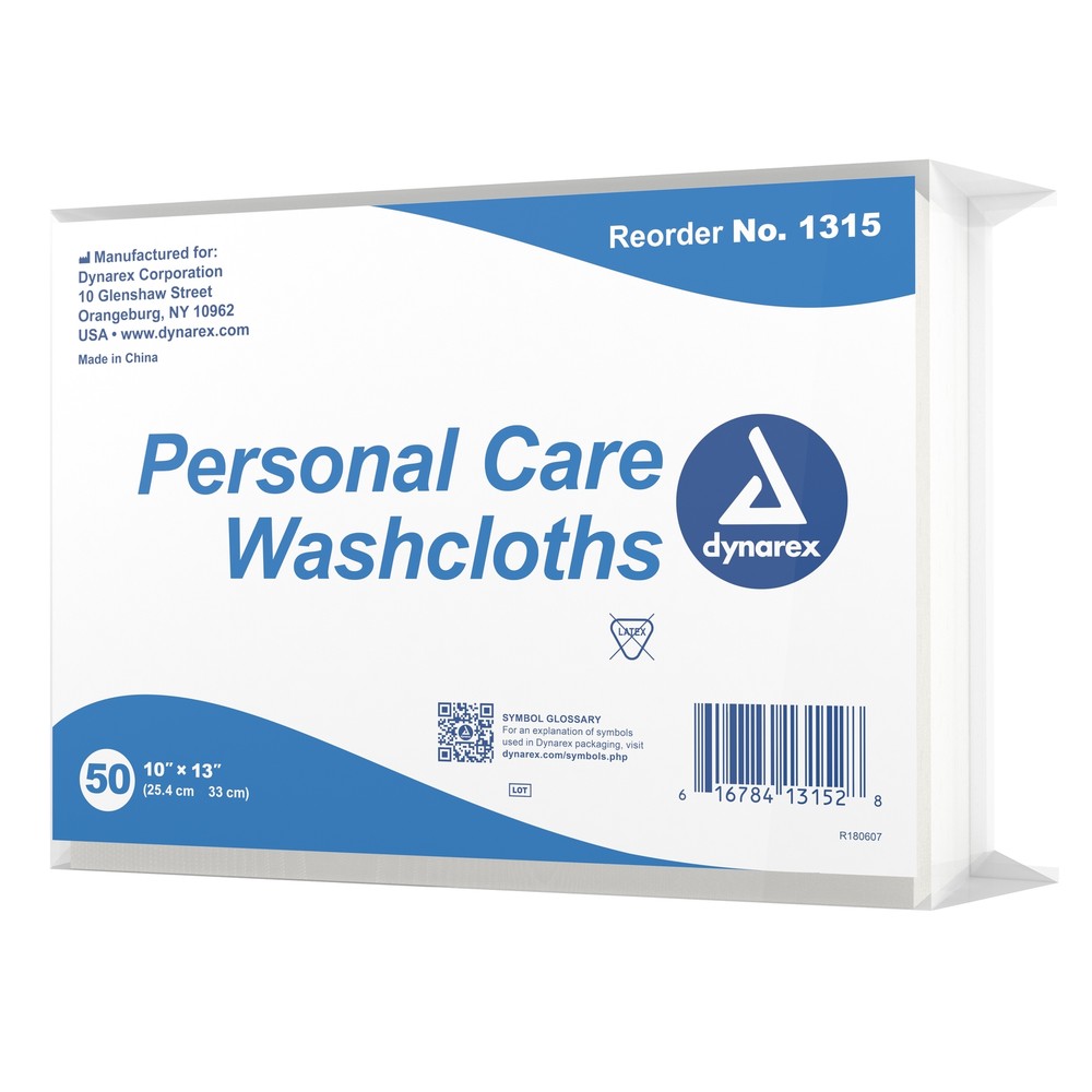 Dynarex Adult Wipe or Washcloth 10 x 13″ 1315 10 Pack 500 Wipes