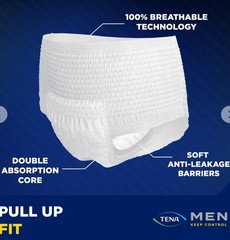 TENA Men Overnight Max Protective Underwear Size XL 56 Count Incontinence New