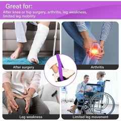 Leg Lifter Strap Knee Hip Surgery Rehab Mobility Aid Independent Leg Movement US