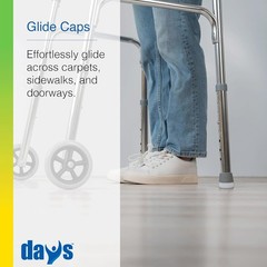 Walker Glide Caps, Walker Glide Tips, Walker Aids, Walker Accessories, Glide