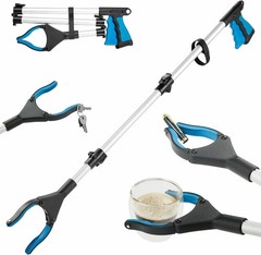 36 – inch Grabber Reacher Tool,with Anti – Slip 360° Rotating