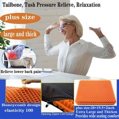Plus Size Gel Seat Cushion for Long Sitting, Extra Large and Thick Gel Seat C…