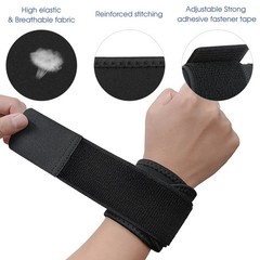 2 pcs Adjustable Wrist Support Brace Wrap for Sports Fitness Office Pain Relief