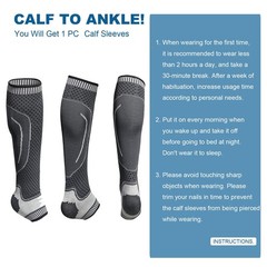 Calf Compression Sleeve Ankle Brace Leg Support Socks Foot Fasciitis Pain Relief