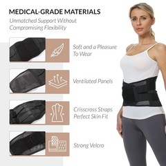 Lightweight Lower Back Brace – Unisex Adjustable Support for Sports & Everyday