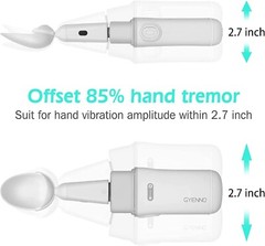 GYENNO Steady Spoon, 4.7 x 1.4 x 1.2 inches, white