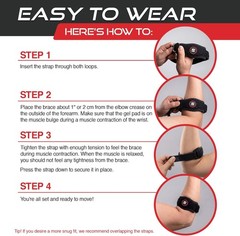 Sleeve Stars Tennis Elbow Brace for Men & Women, Elbow Brace for Tendonitis
