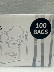 Lunderg Hassle Free Commode Liners – Value Pack 100 Count Universal Fit -NIB