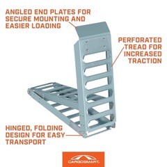 CargoSmart Truck Loading Ramp 28.5inx9inx3.7in Steel Tri-Fold Includes 1 Ramp™