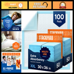 XXL Extra-Large Disposable Underpads 30″x36″ – Super Absorbent Bed Protection fo