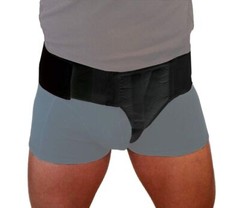 Inguinal Hernia Groin Support Belt Adjustable Elastic Left & Right Side
