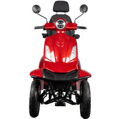 Heavy Duty 1000W 4-Wheel Electric Mobility Scooter 60V 3-Speed 500lbs Load Red
