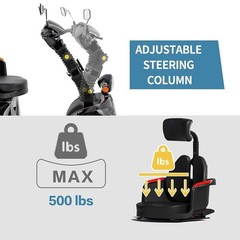 4-Wheel 1000W All-Terrain Electric Powered Mobility Scooter Heavy Duty Scooter