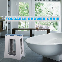 Foldable Small Waterproof Plastic Corner Stool for Bathroom – Foldable Non-Slip