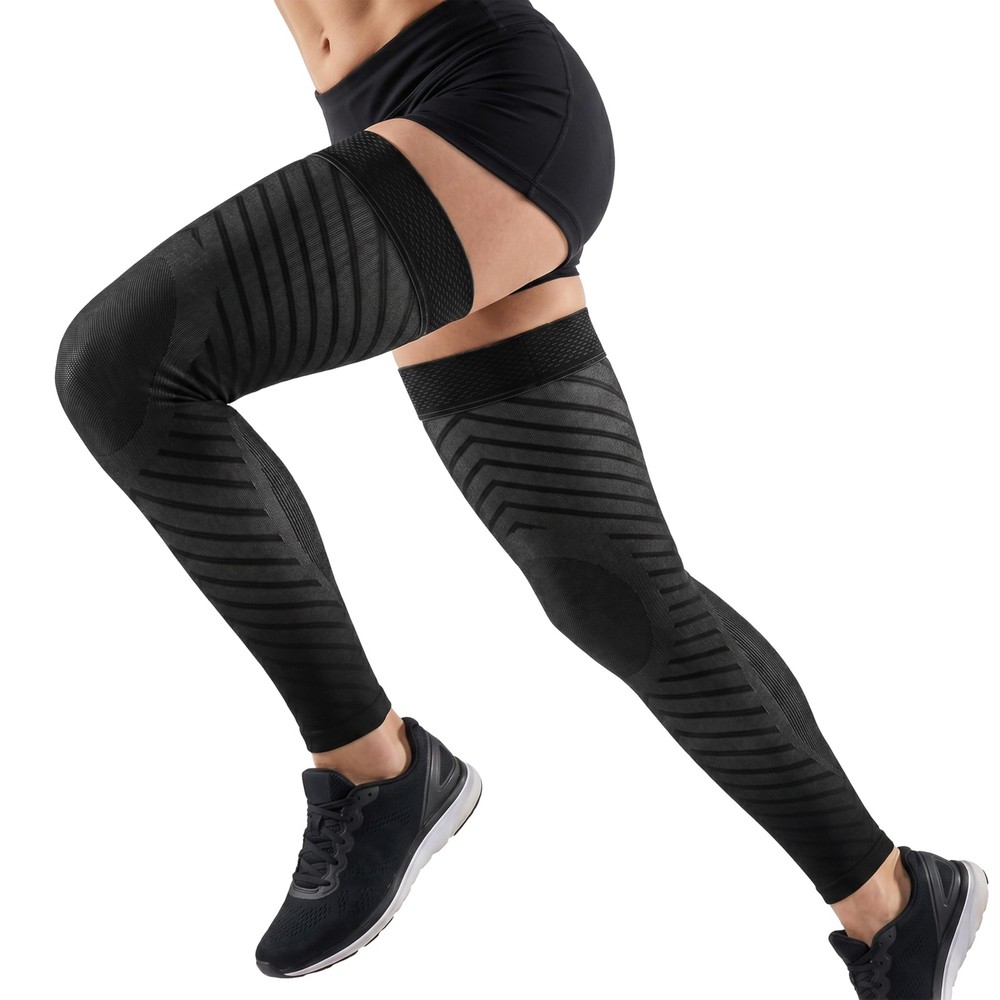 Full Leg Compression Sleeves for Men & Women, Thigh High 20-30mmHg Graduated …