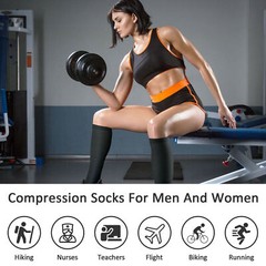 6/12Pairs Copper Compression Socks 20-30mmHg Graduated Support Men’s Women’s XXL